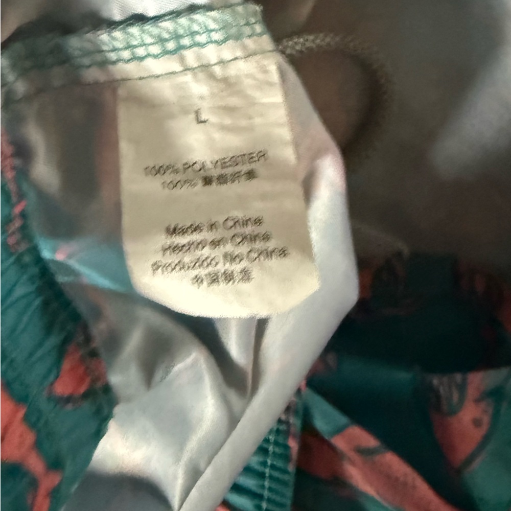 Women’s 2.5 inch Surfcuz Teal and Pink Shark Swim Shorts - Picture 8 of 8